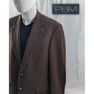PBM Philadelphia Single breast Camel hair sport coat blazer Color Brown Size 42R